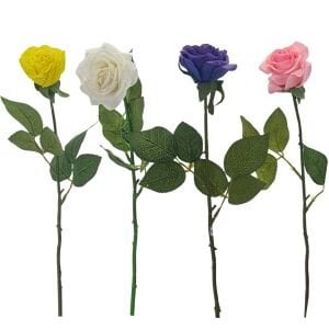 Tek Dal Islak Gül 43cm