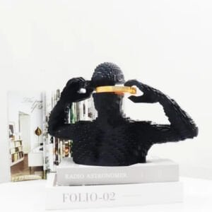 Soyut Büst Siyah 21x35cm