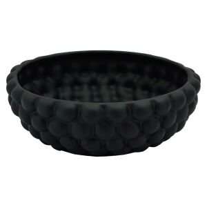 Boncuklu Kase 10x29cm Siyah