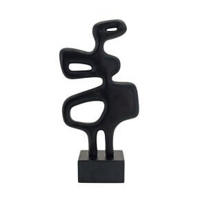 Soyut Obje Siyah Büyük 17x35cm