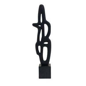 Soyut Obje Siyah Küçük 12x48cm