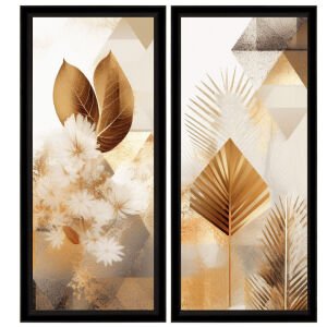 UV 2li Set Soyut Tablo 90x105cm