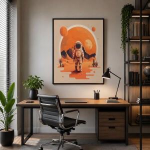 UV Astronot Tablo 60x80cm