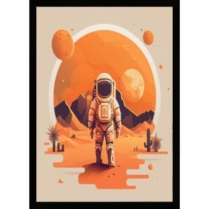 UV Astronot Tablo 60x80cm
