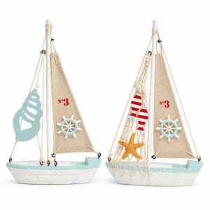 2li Set Yelkenli Objeler 16x27cm