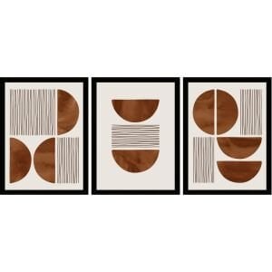 UV 3 lü Set Soyut Tablo 80x180cm