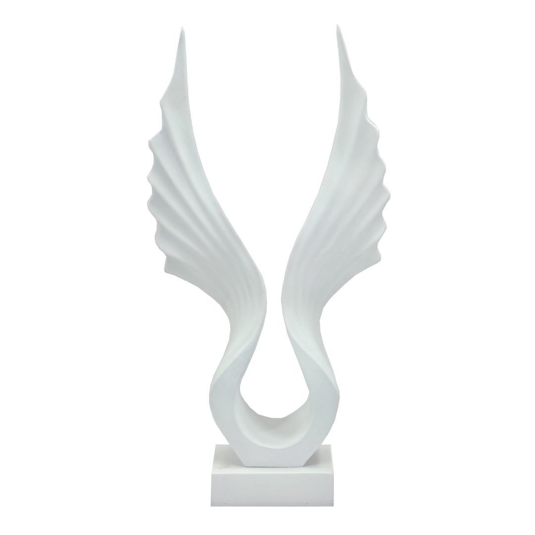 Soyut Kanat 21x42cm Beyaz