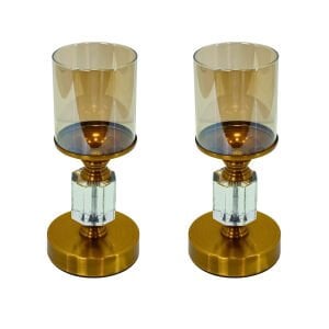 2li Set Metal Şamdan 11x25cm