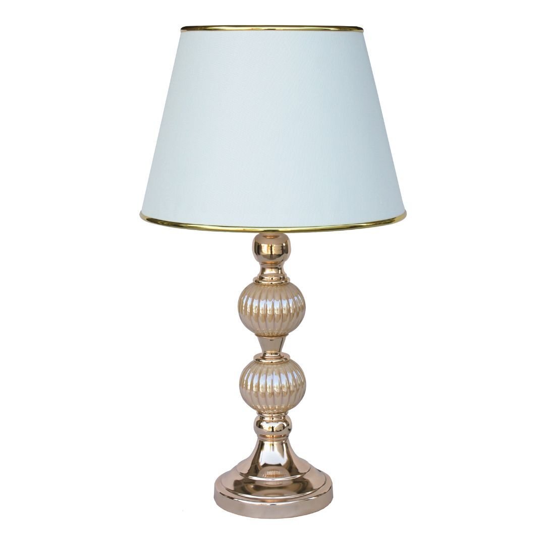 Cam Abajur Krem 25x55cm