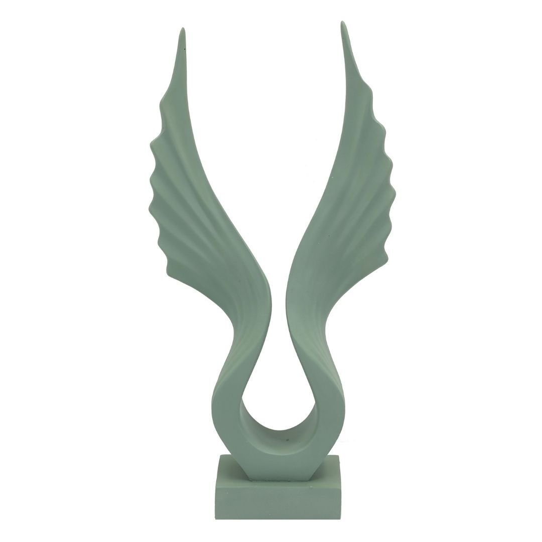 Soyut Kanat 21x42cm Yeşil