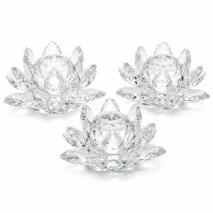 3lü Set Kristal Çiçekler12cm