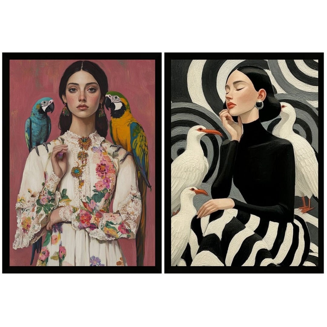 UV 2li Kadınlar Tablo 80x120cm