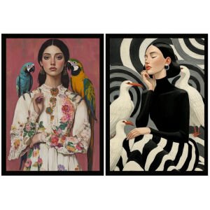 UV 2li Kadınlar Tablo 80x120cm