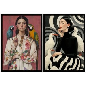 UV 2li Kadınlar Tablo 80x120cm