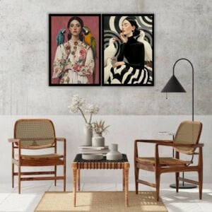 UV 2li Kadınlar Tablo 80x120cm