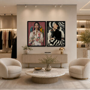 UV 2li Kadınlar Tablo 80x120cm
