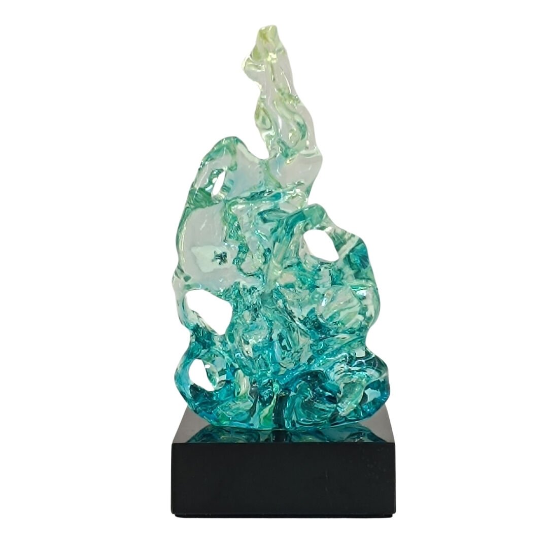 Epoksi Obje Mavi 2| 11x32cm