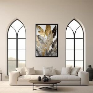 Epoksi Yaprak Tablo 85x125cm