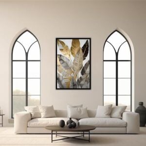 Epoksi Yaprak Tablo 85x125cm