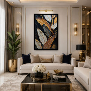 Epoksi Yapraklar Tablo 75x115cm