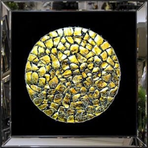 Aynalı Epoksi Soyut Tablo 94x94cm