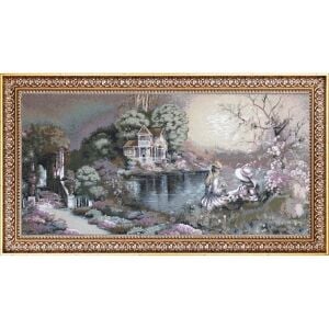 Goblen Göl Evi Tablo 82x142cm