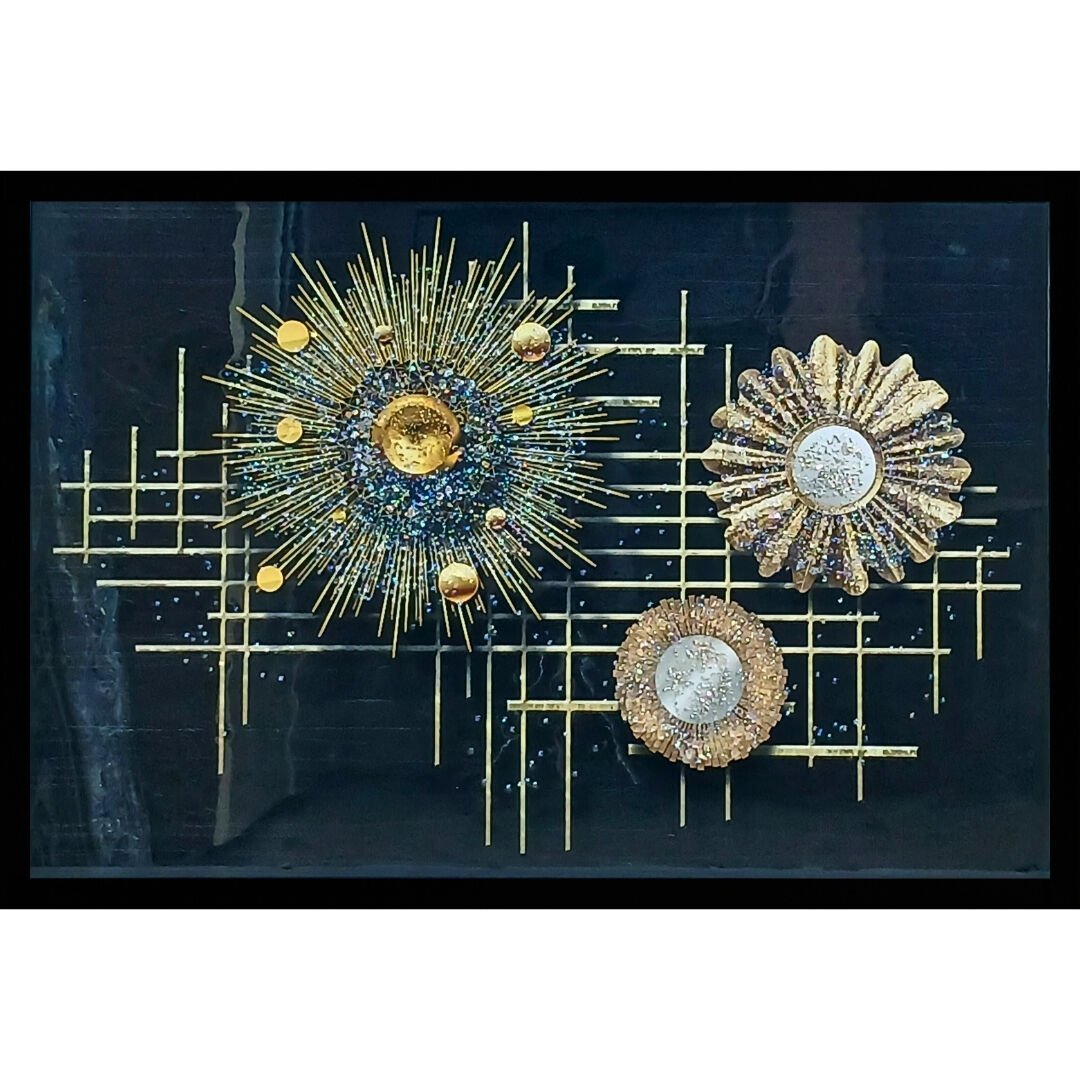 Epoksi Soyut Tablo 85x125cm