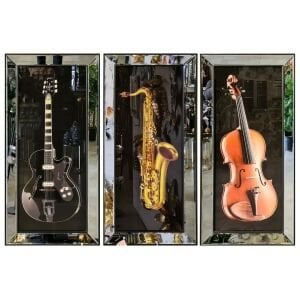 UV 3 lü Set Müzikal Tablo 54x114cm