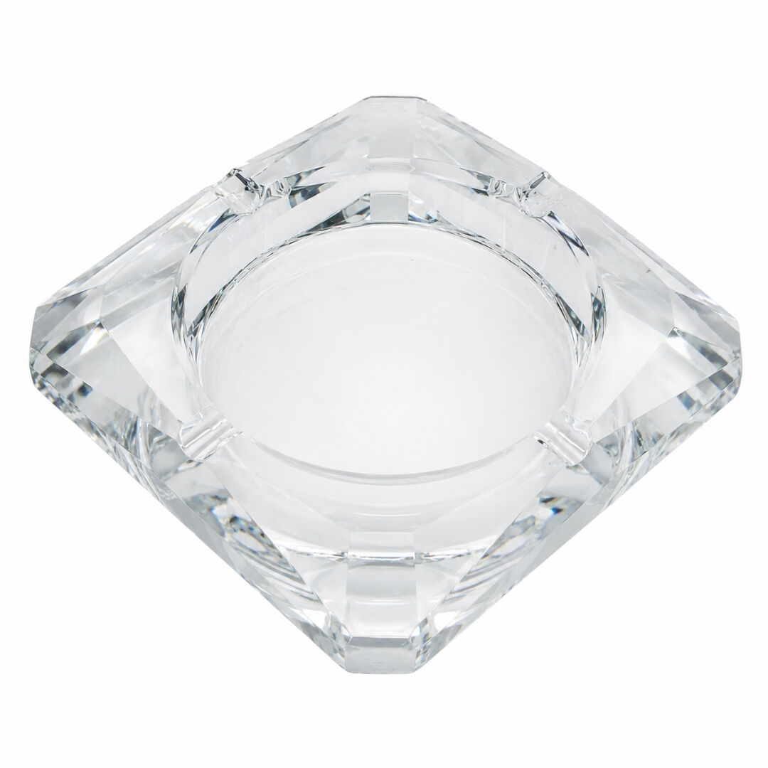 Kristal Kül Tablası Şeffaf 12x12cm