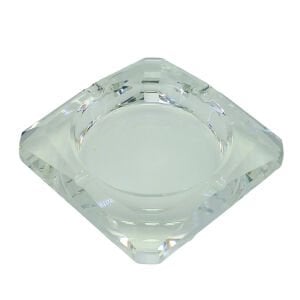Kristal Kül Tablası Şeffaf 12x12cm