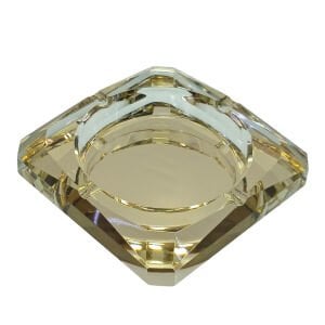 Kristal Kül Tablası Bal 12x12cm