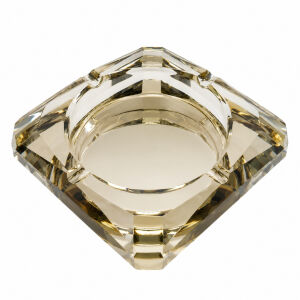 Kristal Kül Tablası Bal 12x12cm