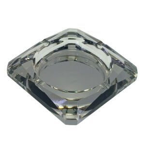 Kristal Kül Tablası Füme 12x12cm