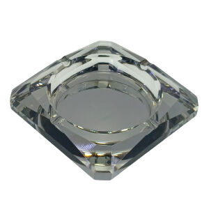 Kristal Kül Tablası Füme 12x12cm