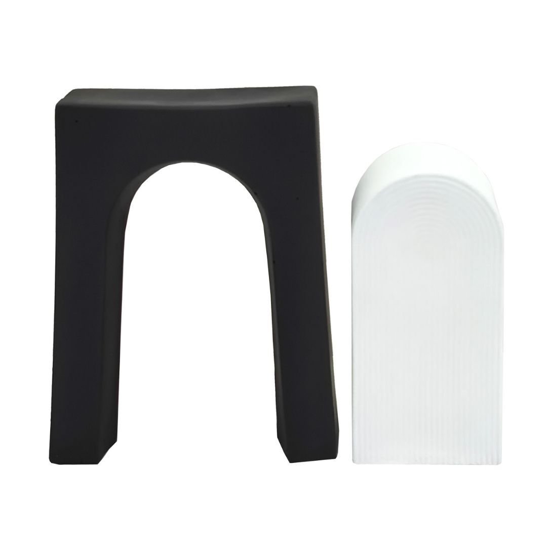 2li Set Soyut Obje 15x20cm Beyaz