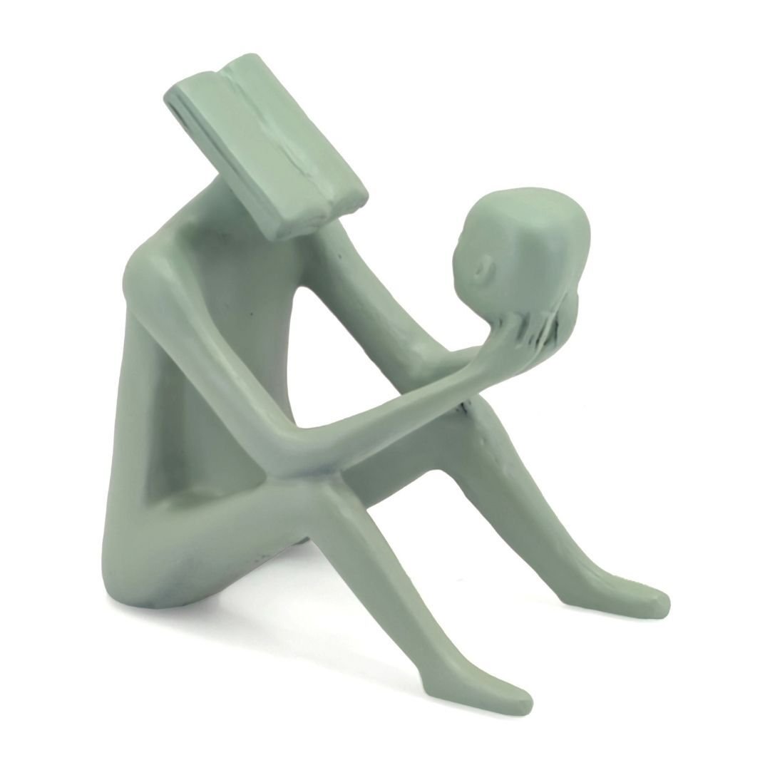 Kitap Okuyan Adam 20x21cm Yeşil