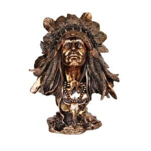 Kızılderili Büst Biblo 22x26cm