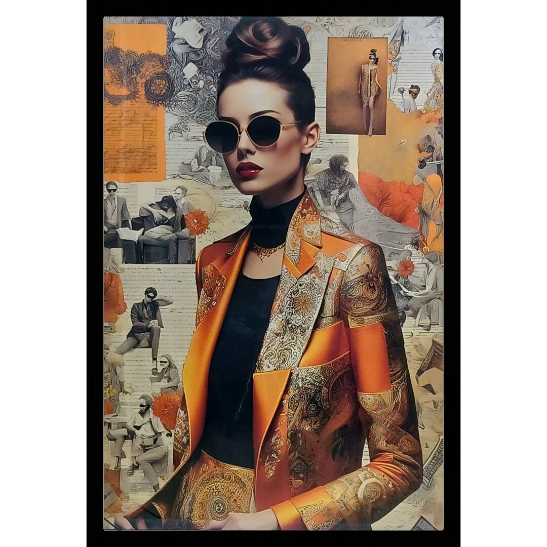 Epoksi Kadın Tablo 85x125cm