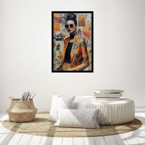 Epoksi Kadın Tablo 85x125cm