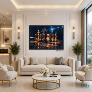 Epoksi Satranç Tablo 85x125cm