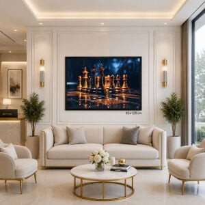 Epoksi Satranç Tablo 85x125cm