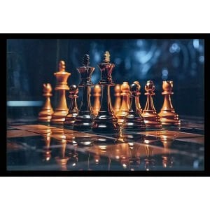 Epoksi Satranç Tablo 85x125cm