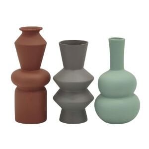 3lü Set Vazo 10x30cm 3 Renk