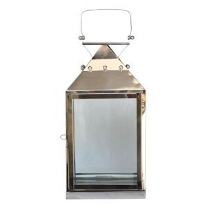 Metal Krom Fener Küçük 26x61cm