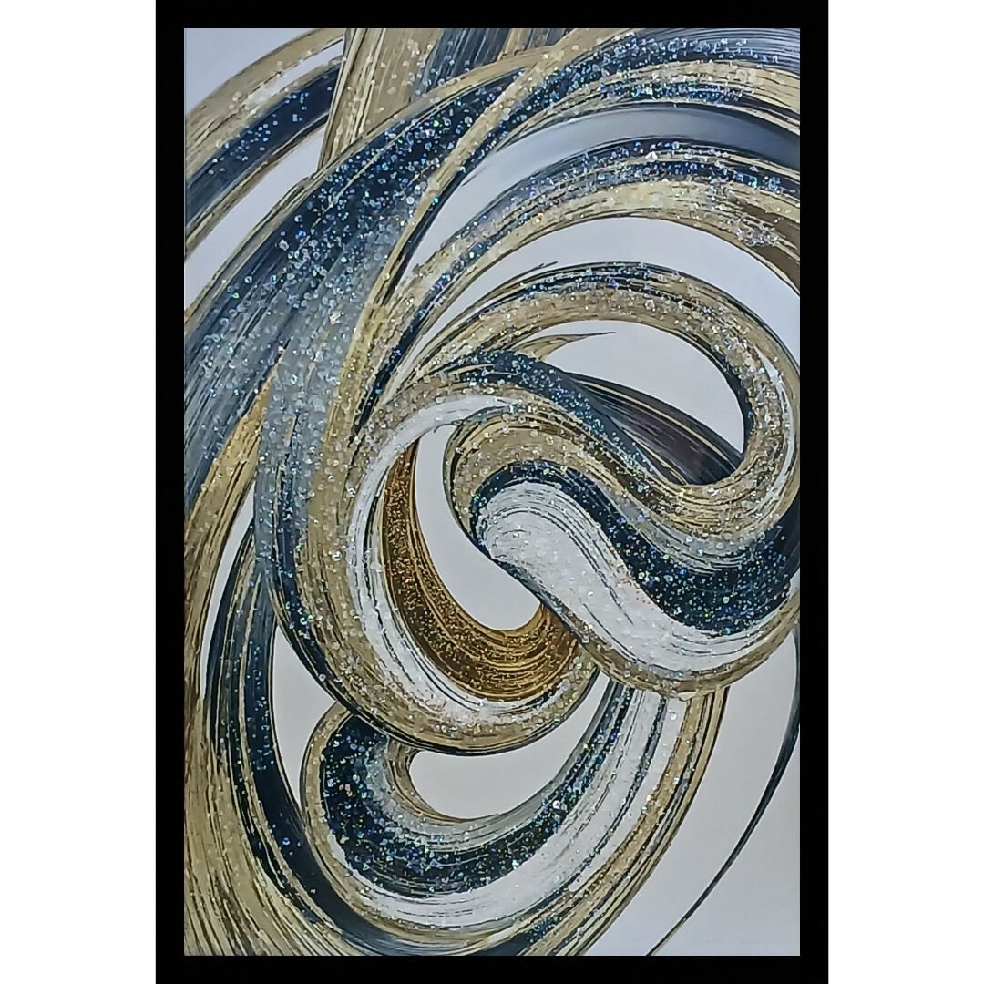 Epoksi Soyut Tablo 85x125cm