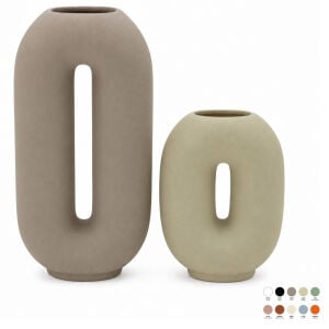 2li Set Oval Vazo 17x32cm
