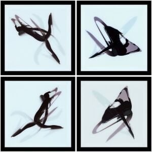 UV 4lü Set Soyut Tablo 120x120cm