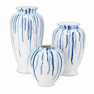 3lü Set Seramik Vazo 23x46cm