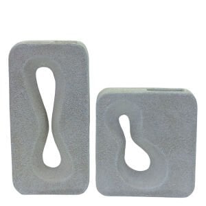 2li Set Soyut Vazo 20x40cm