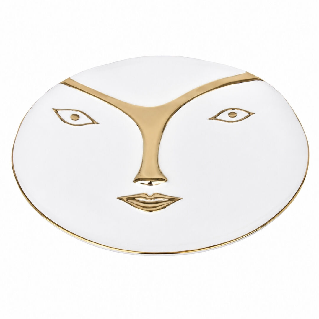 Face Dekoratif Tabak Beyaz 33cm